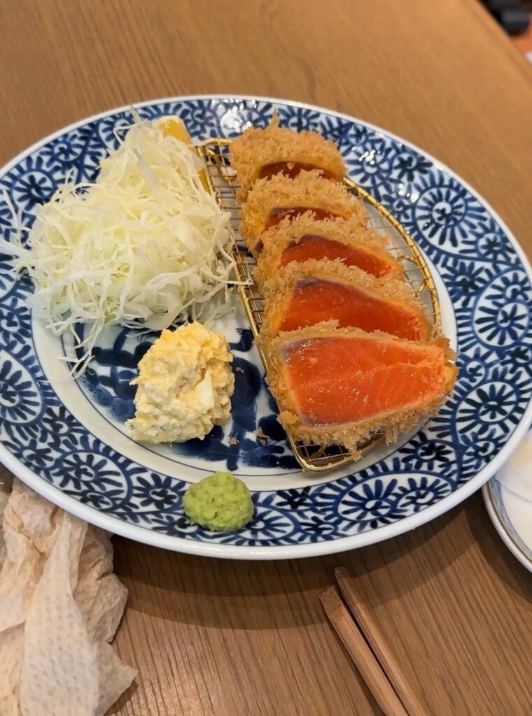 Salmon Tonkatsu at Tonkatsu Akira Shibuya