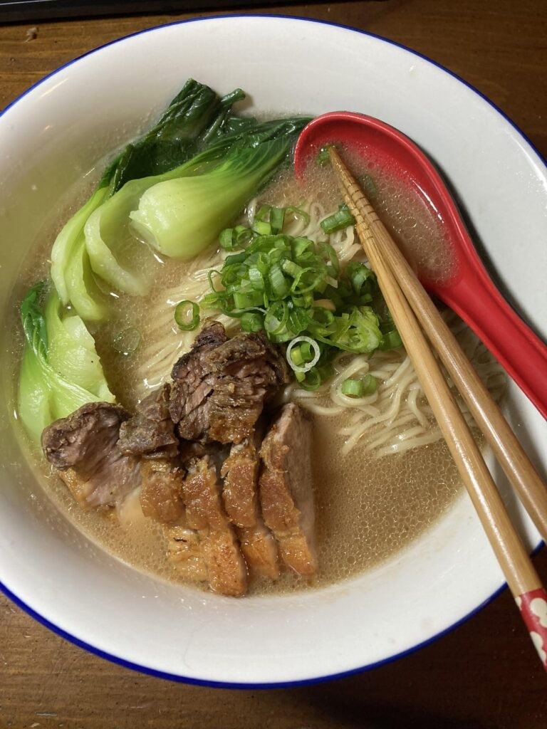 Homemade tonkotsu ramen