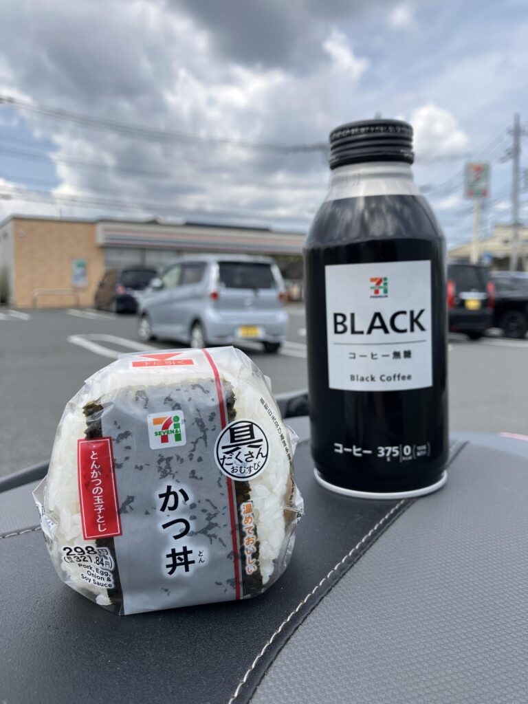Katsu-don (pork cutlet served on top of a bowl of rice) at 7-Eleven