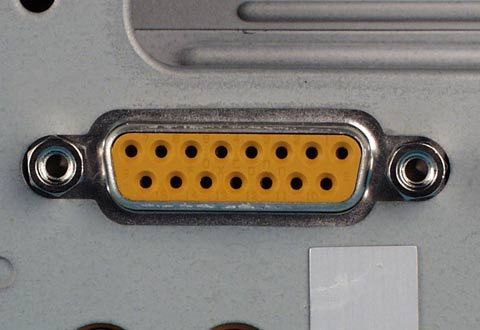 yellow 15-pin "game port"