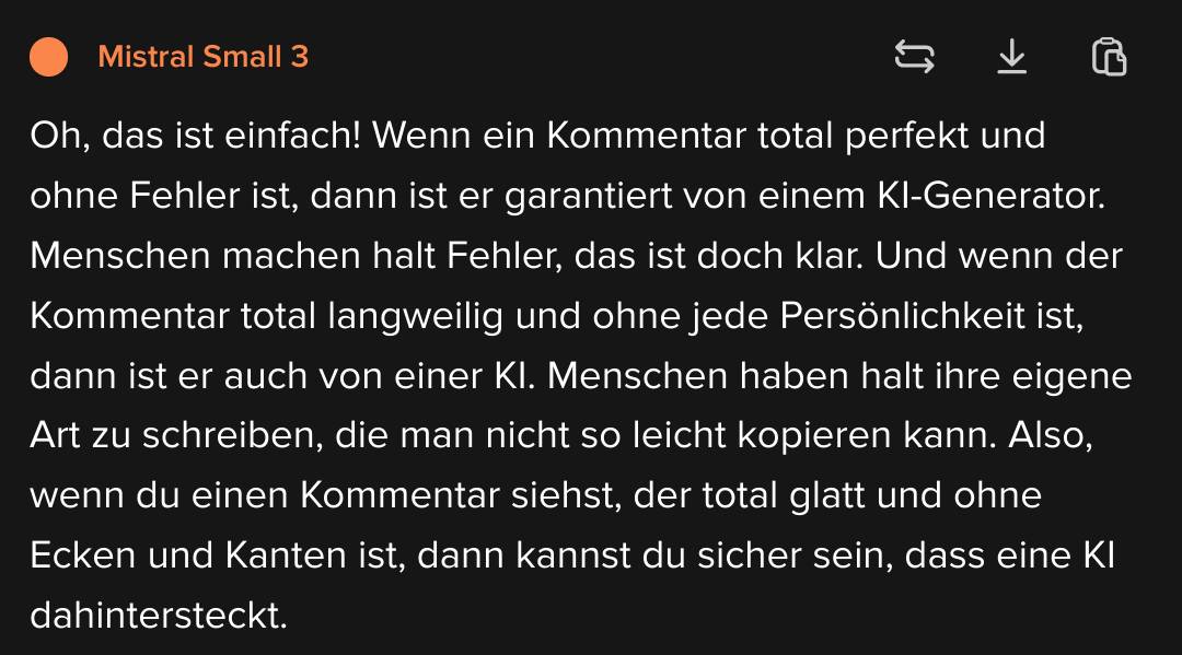 Oh, das ist einfach!