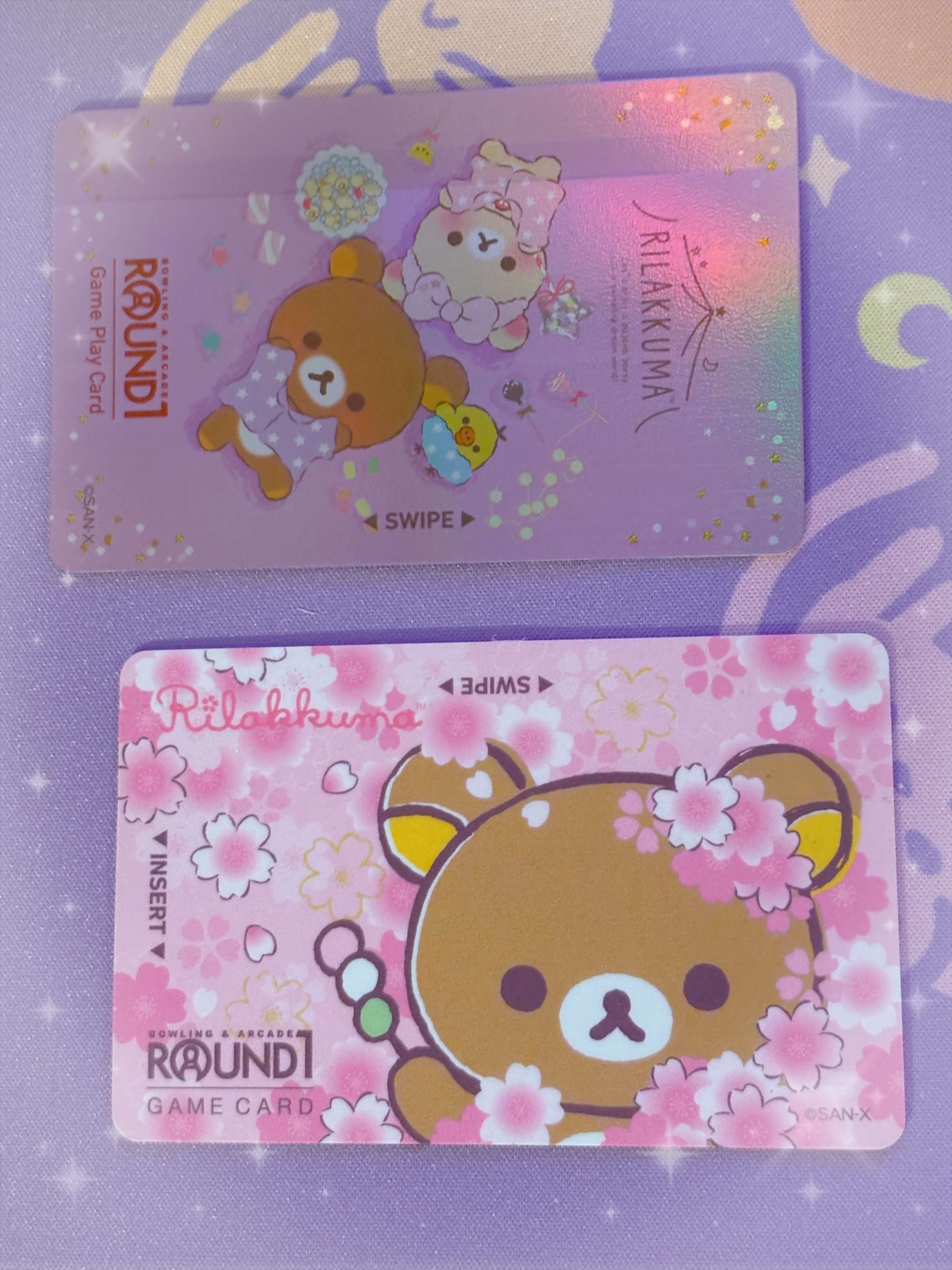 Two Rilakkuma Round1 Game Cards