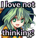 emoji i-love-not-thinking i-love-not-thinking