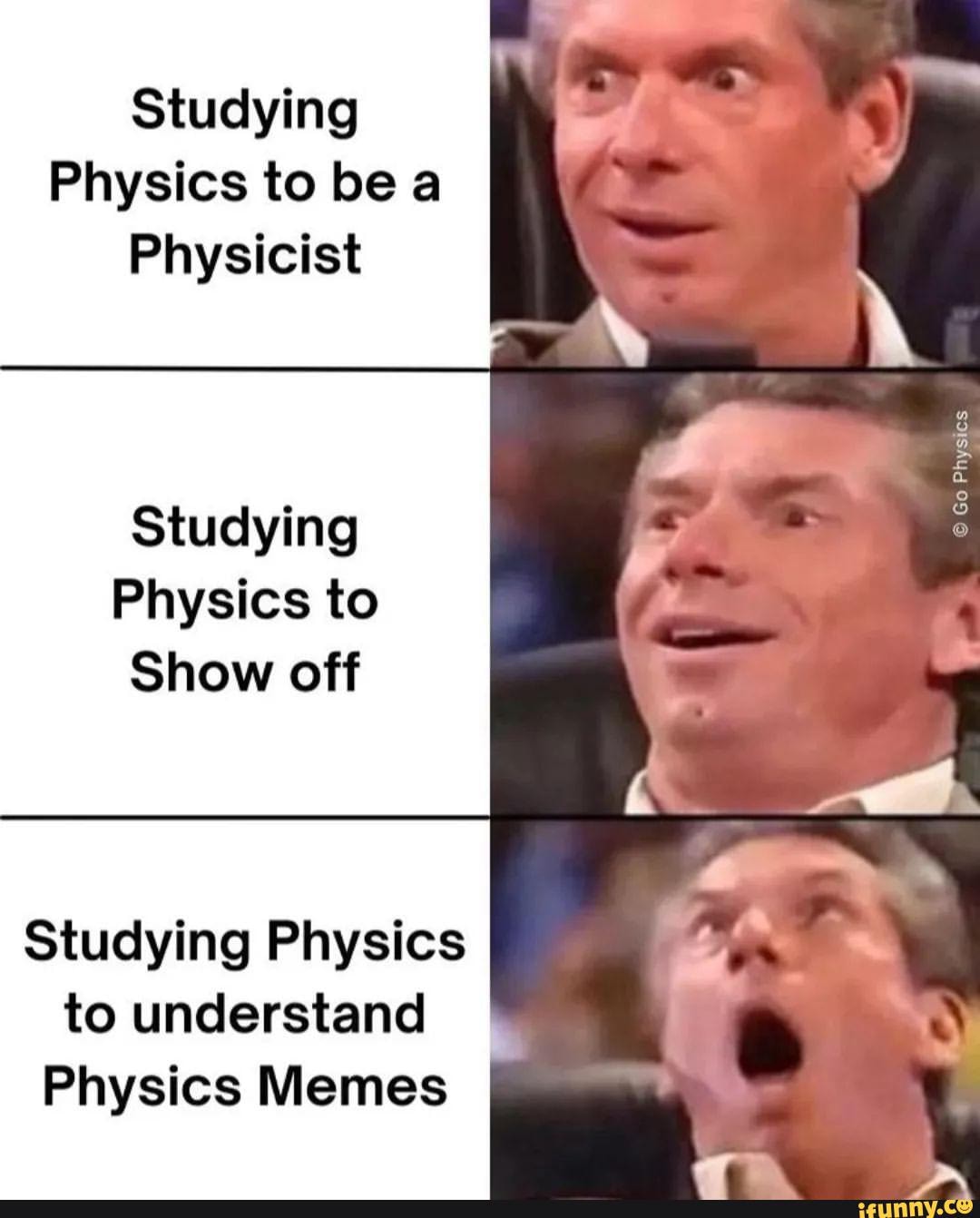 physics noob meme