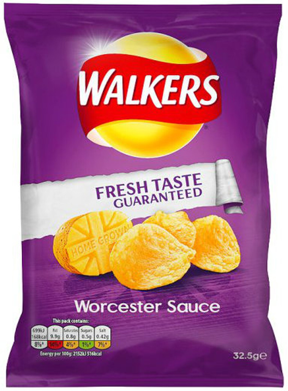 Walkers Worcester sauce crisps