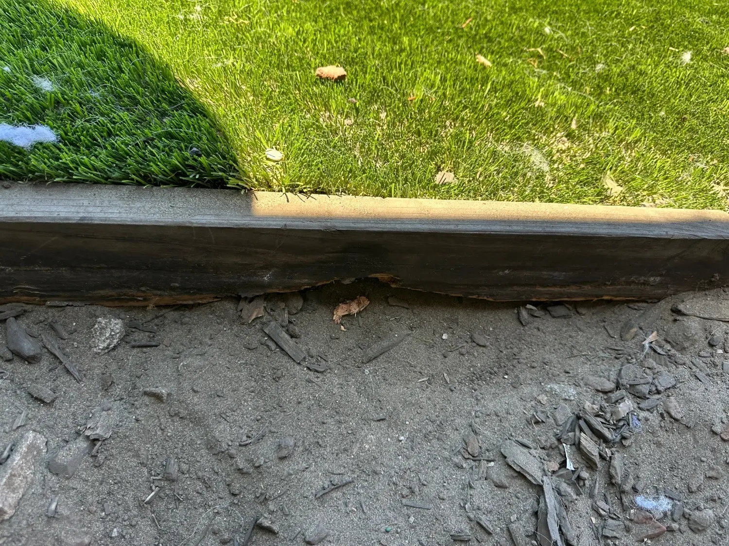 The edgers start to rot