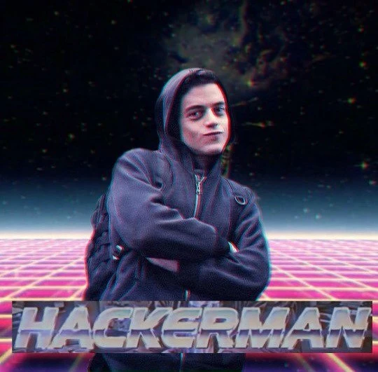 Hackerman meme related to Mr. Robot TV show
