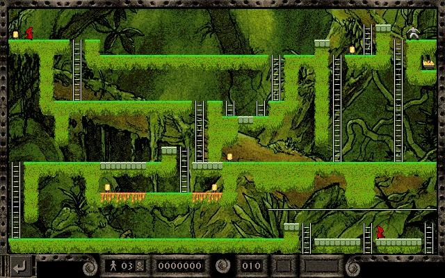 Screenshot of a Lode Runner: The Legend Returns level