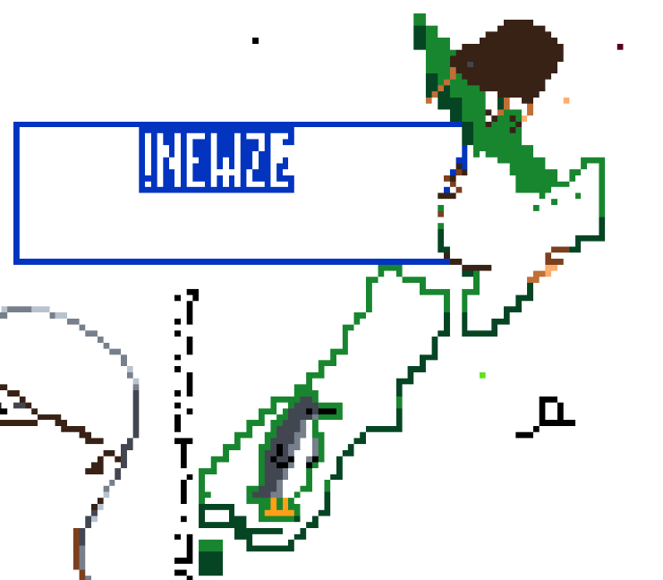 screen shot of partially completed picture of NZ, lemmy.nz, and nz birds image