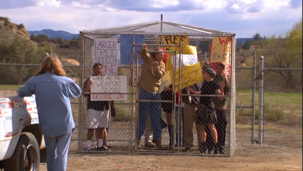 free speech cage