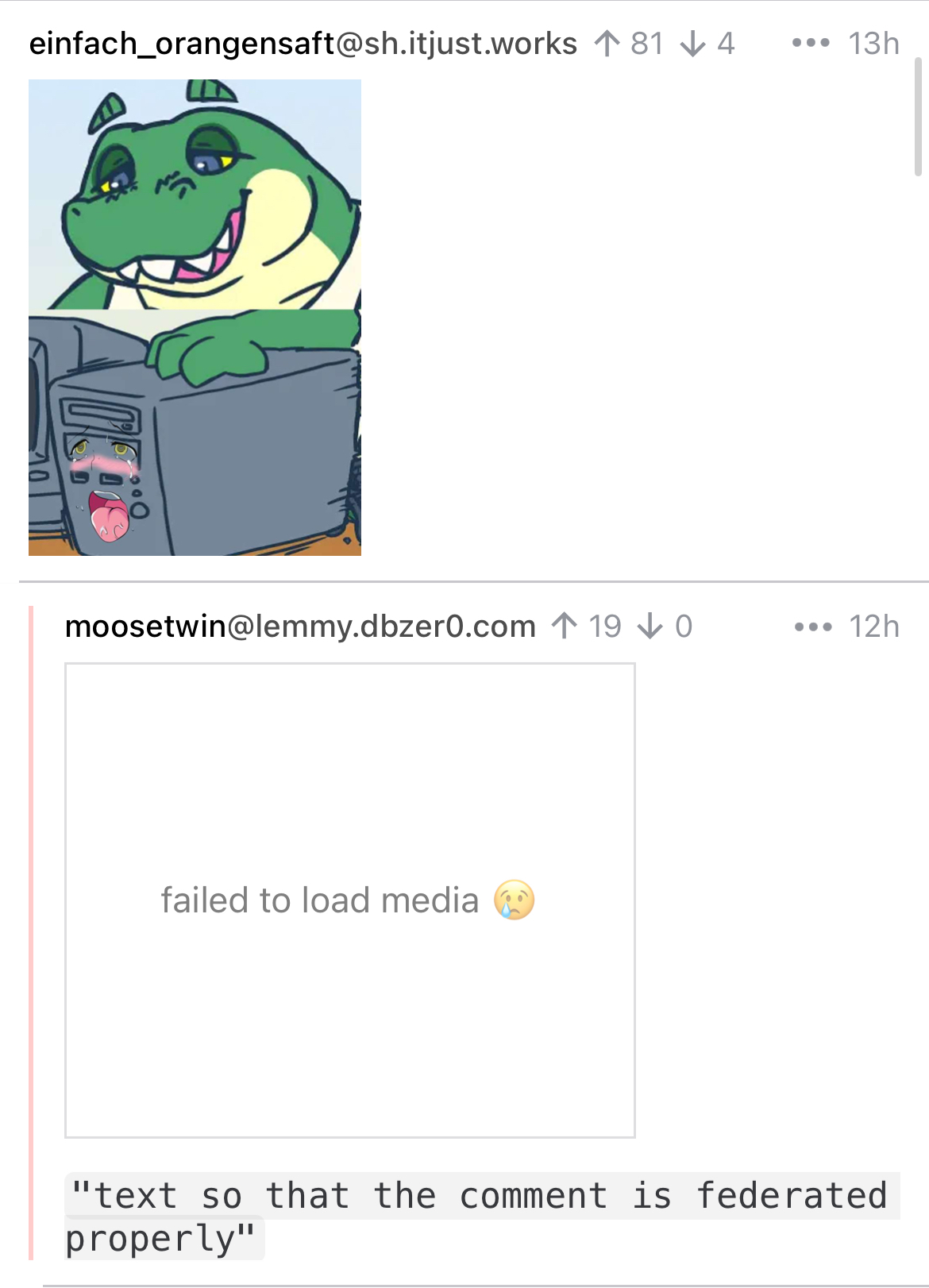screenshot of the comment 2 level above this comment