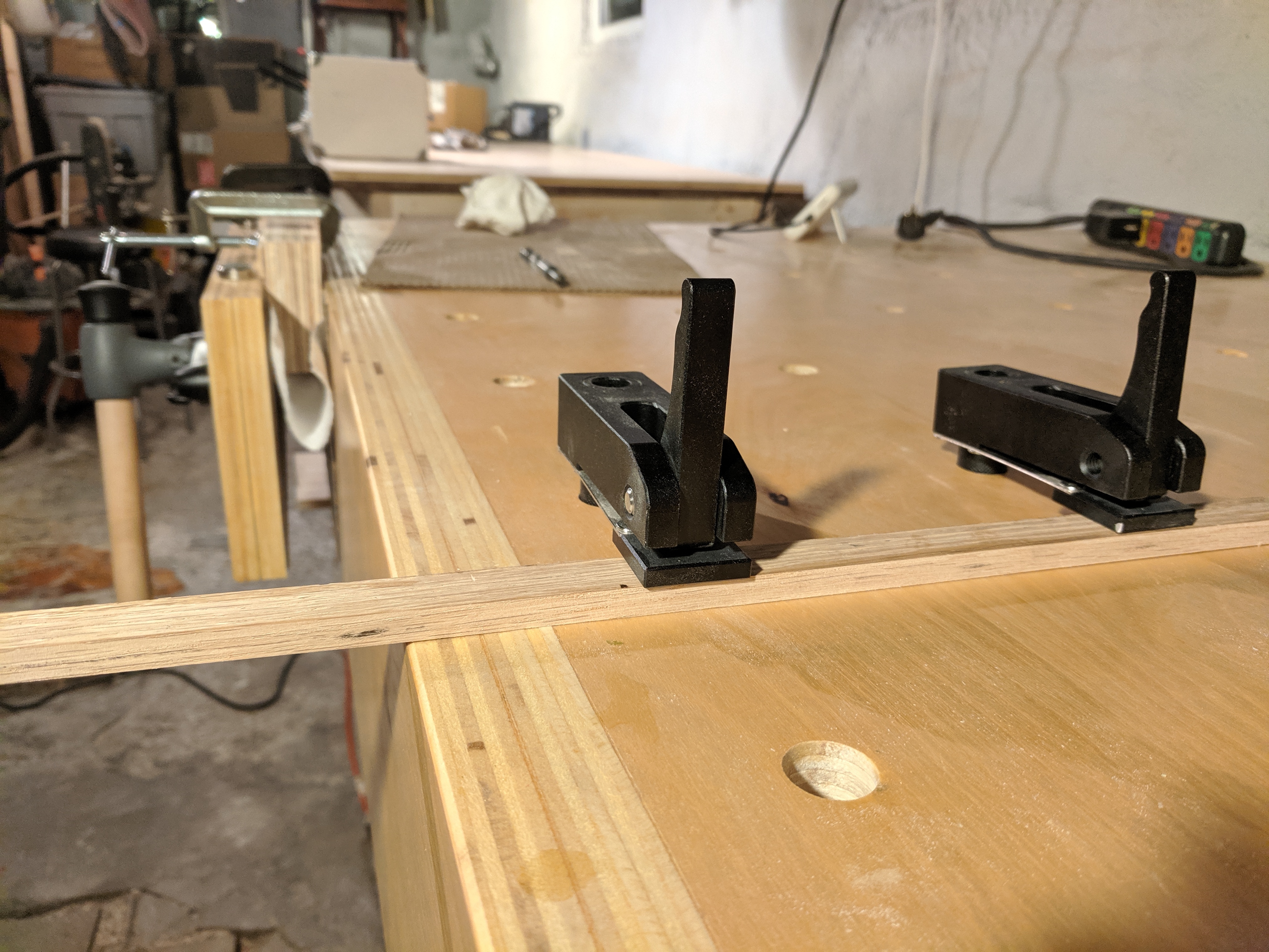 poly on bench