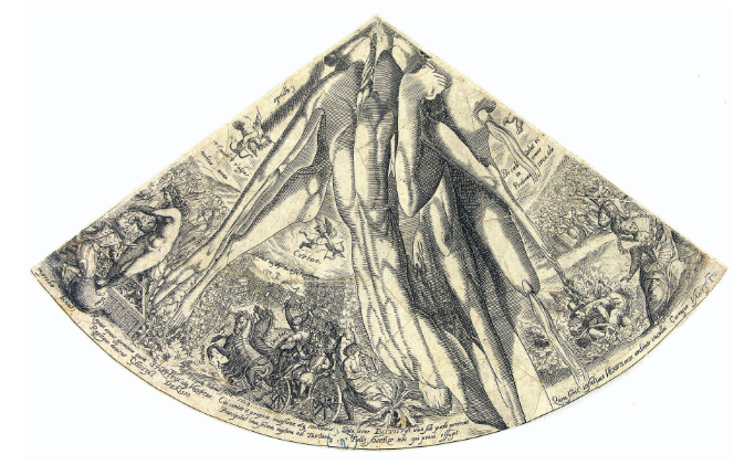 a distorted-looking etching of limbs, but you can't really tell what's going on