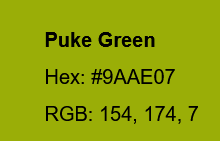 puke green color photo