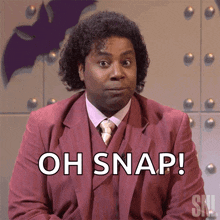 Kenan Thompson of SNL saying "oh snap" 
