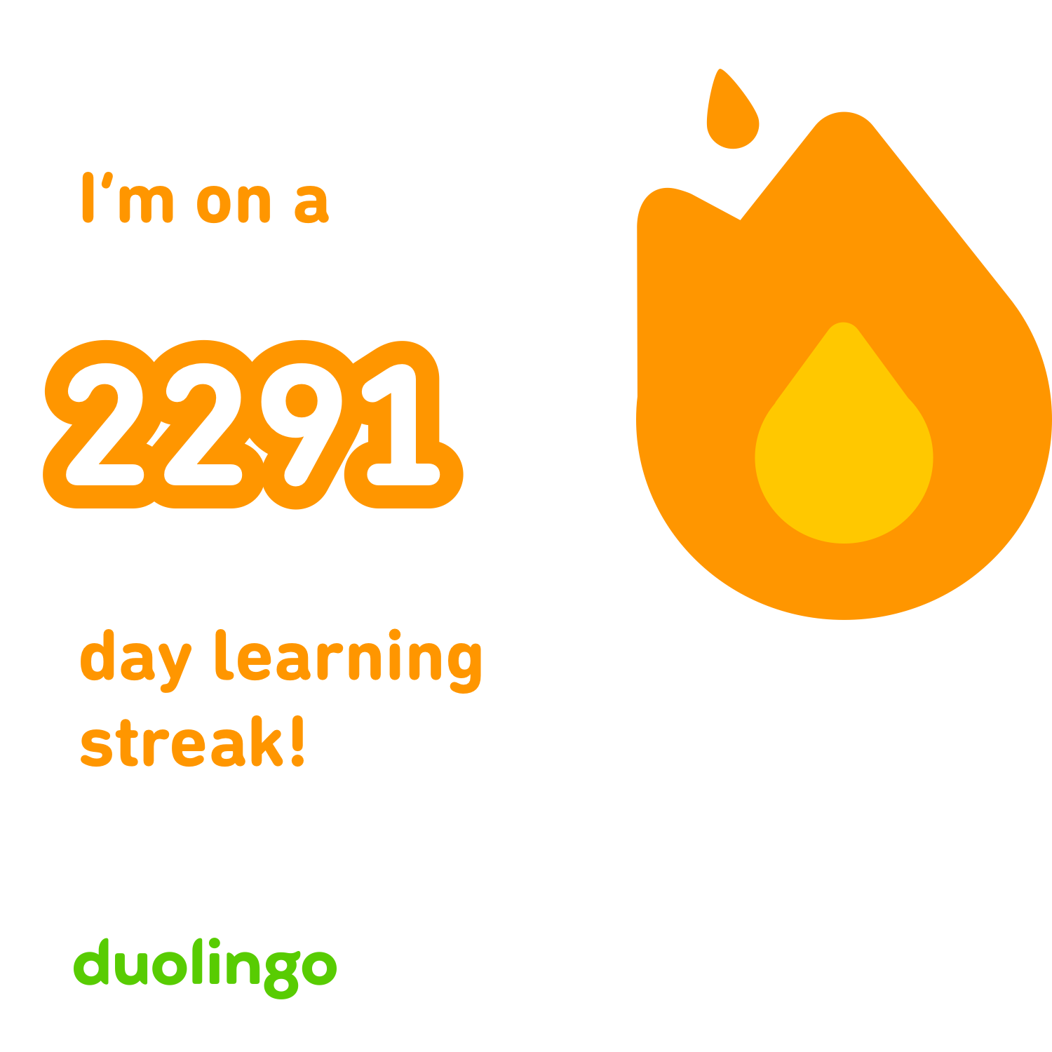2291 days streak
