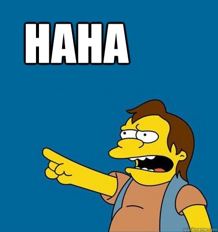 simpsons haha meme