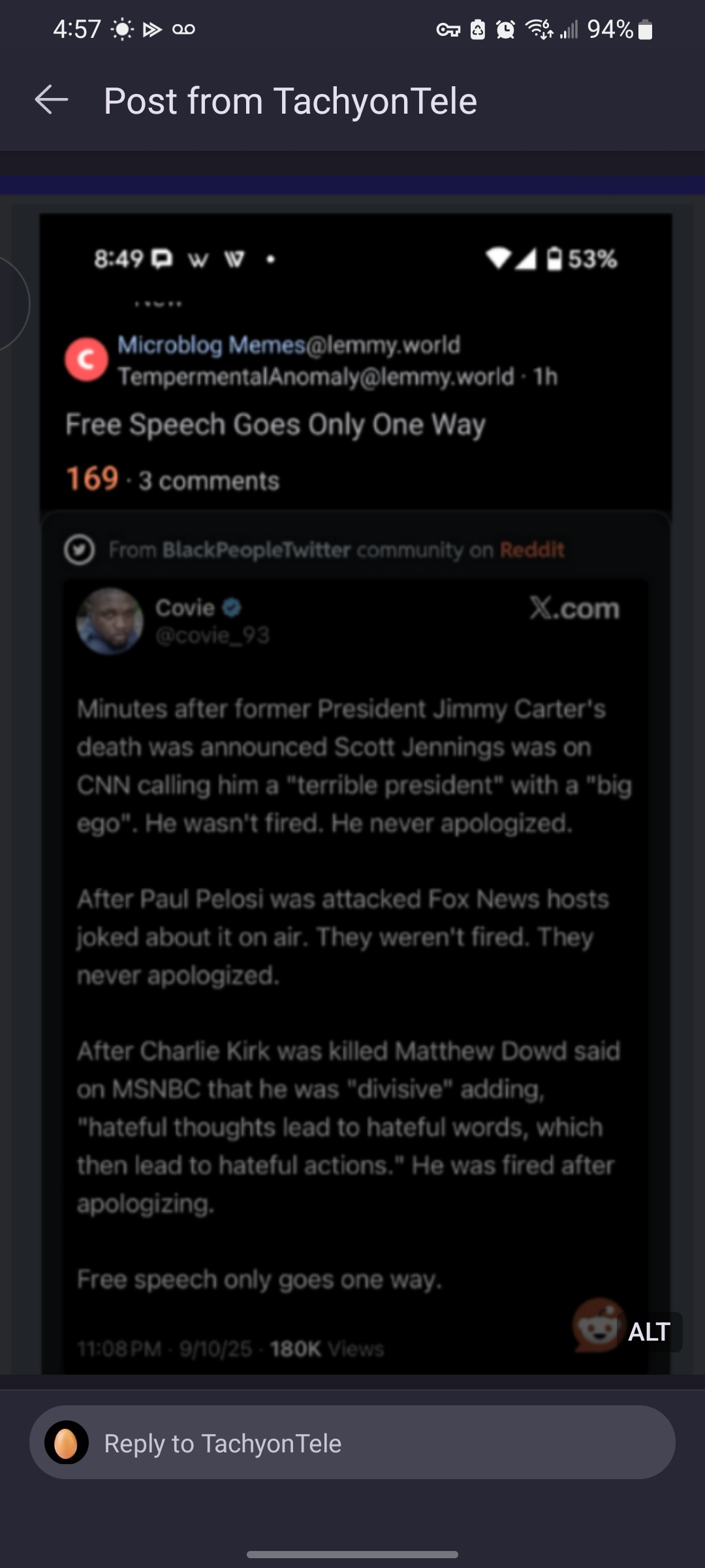 A screenshot of Mastodon of a screenshot of Imgur of a screenshot of Lemmy of a screenshot of Reddit of a screenshot of Twitter