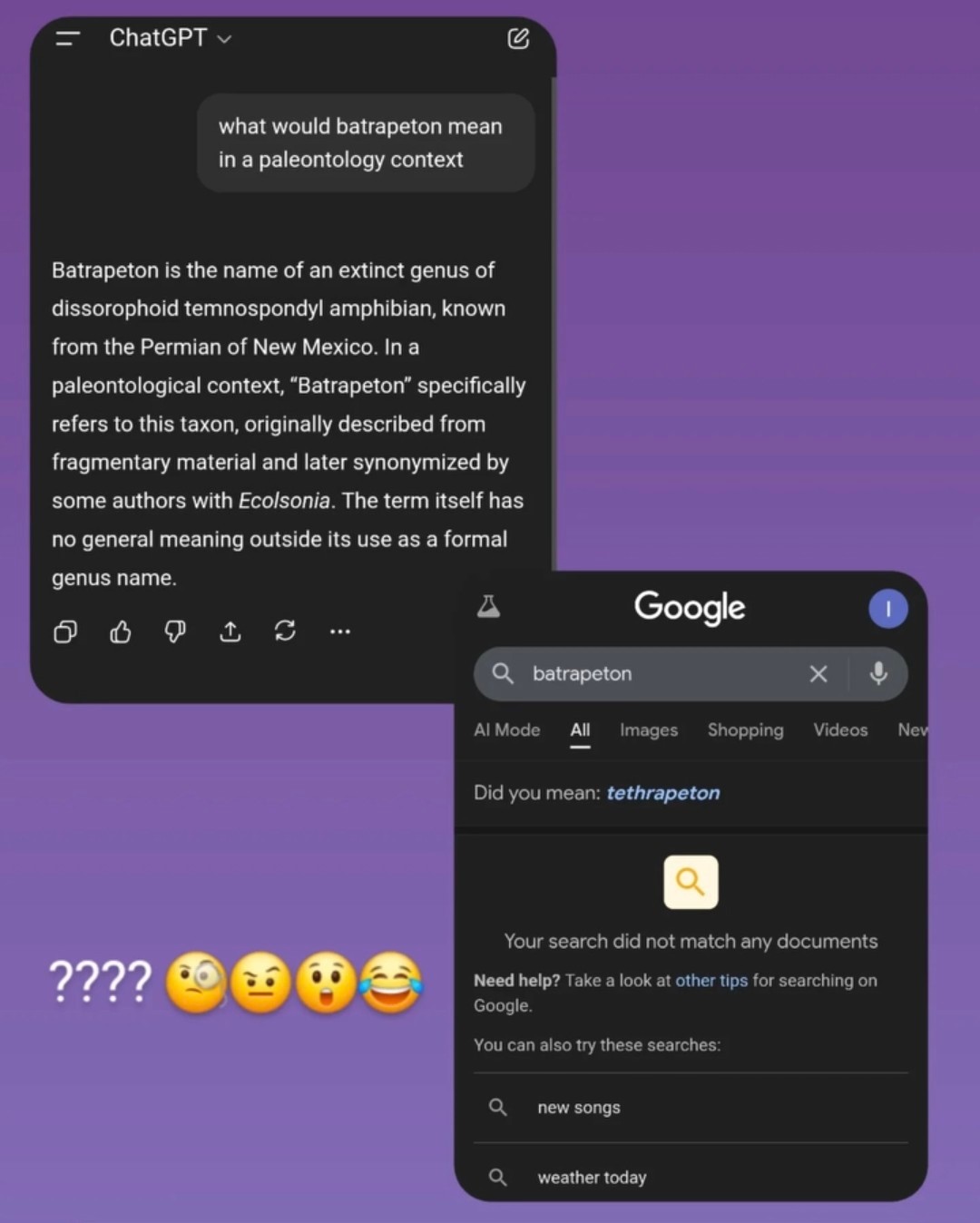 chatgpt creates info on a species that does not even exist