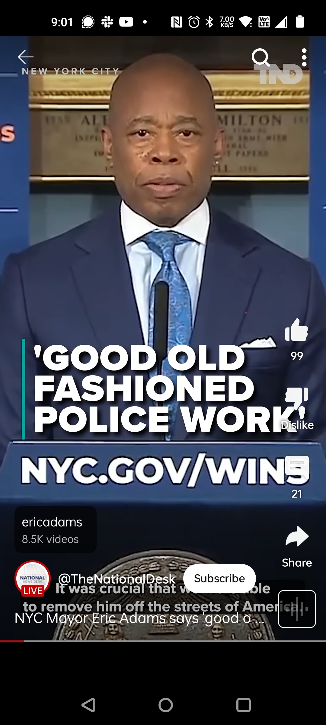Mayor Eric Adams claiming they were able to catch Luigi Mangione through "good, old-fashioned police work"