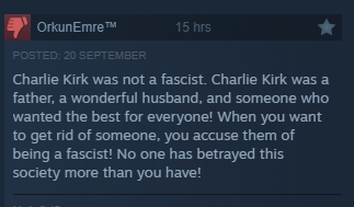 Charlie Kirk was not a fascist. Charlie Kirk was a father, a wonderful husband, and someone who wanted the best for everyone! When you want to get rid of someone, you accuse them of being a fascist! No one has betrayed this society more than you have!