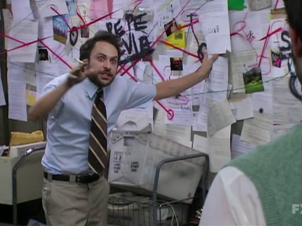 Meme Image Charlie Conspiracy (Always Sunny in Philidelphia) without captions