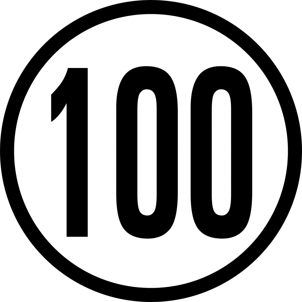 sticker for100km/h trailer