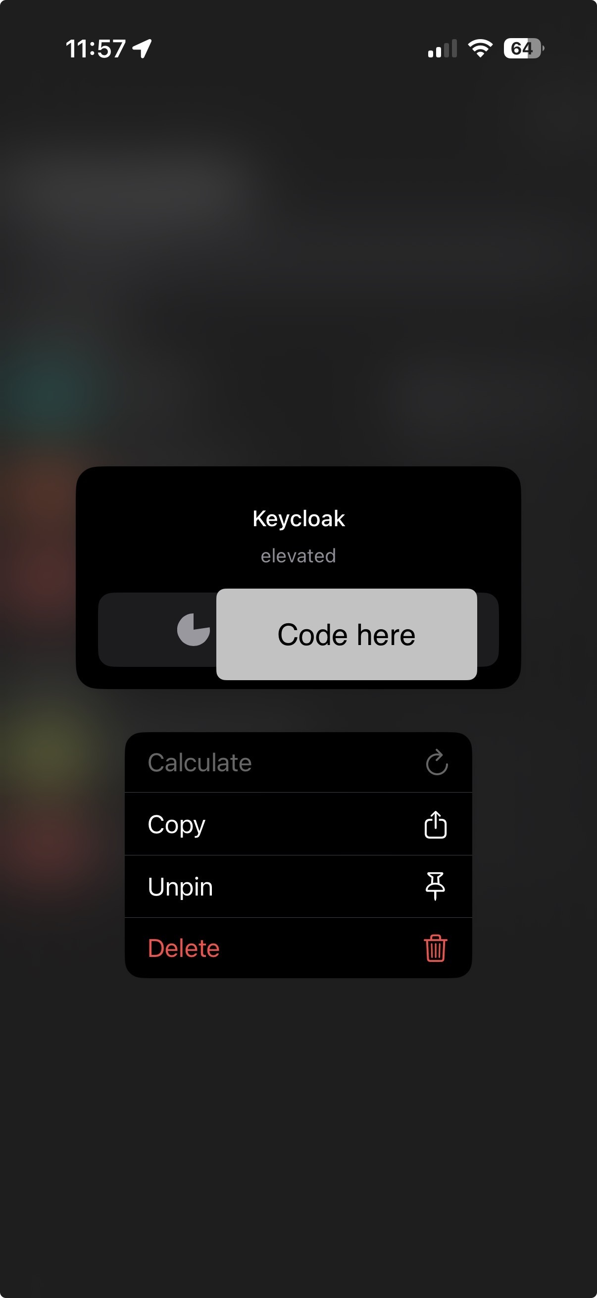 Click calculate and scan your key again