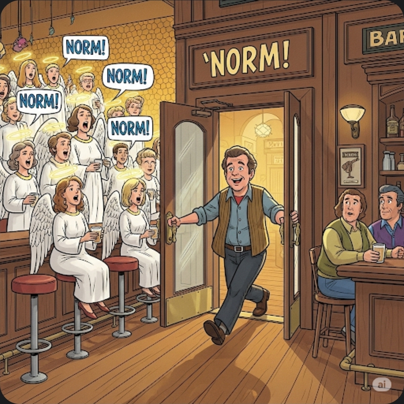 Norm entering heaven 