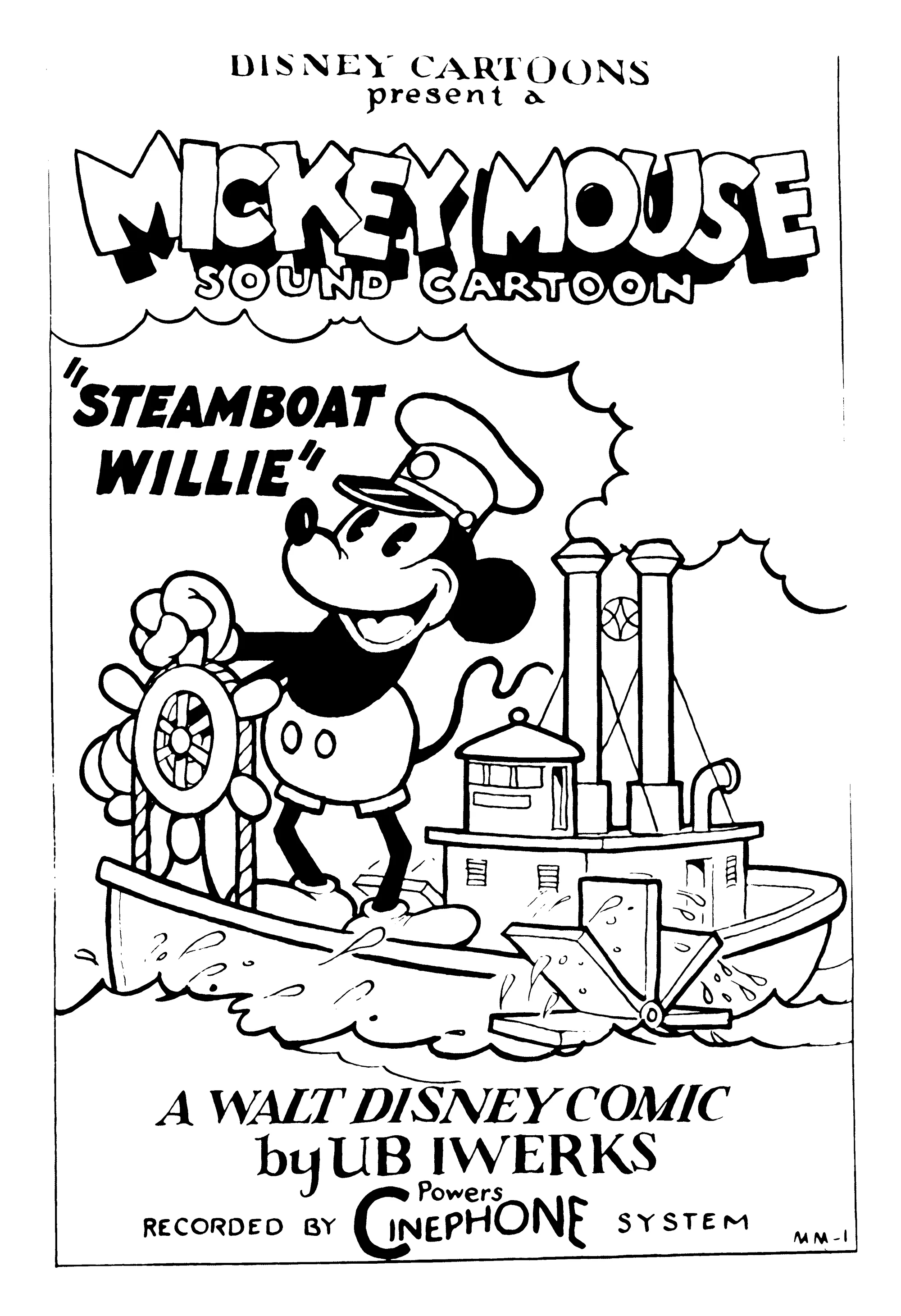 Steamboat Willie 1928 Poster