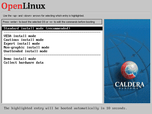Caldera OpenLinux Installer