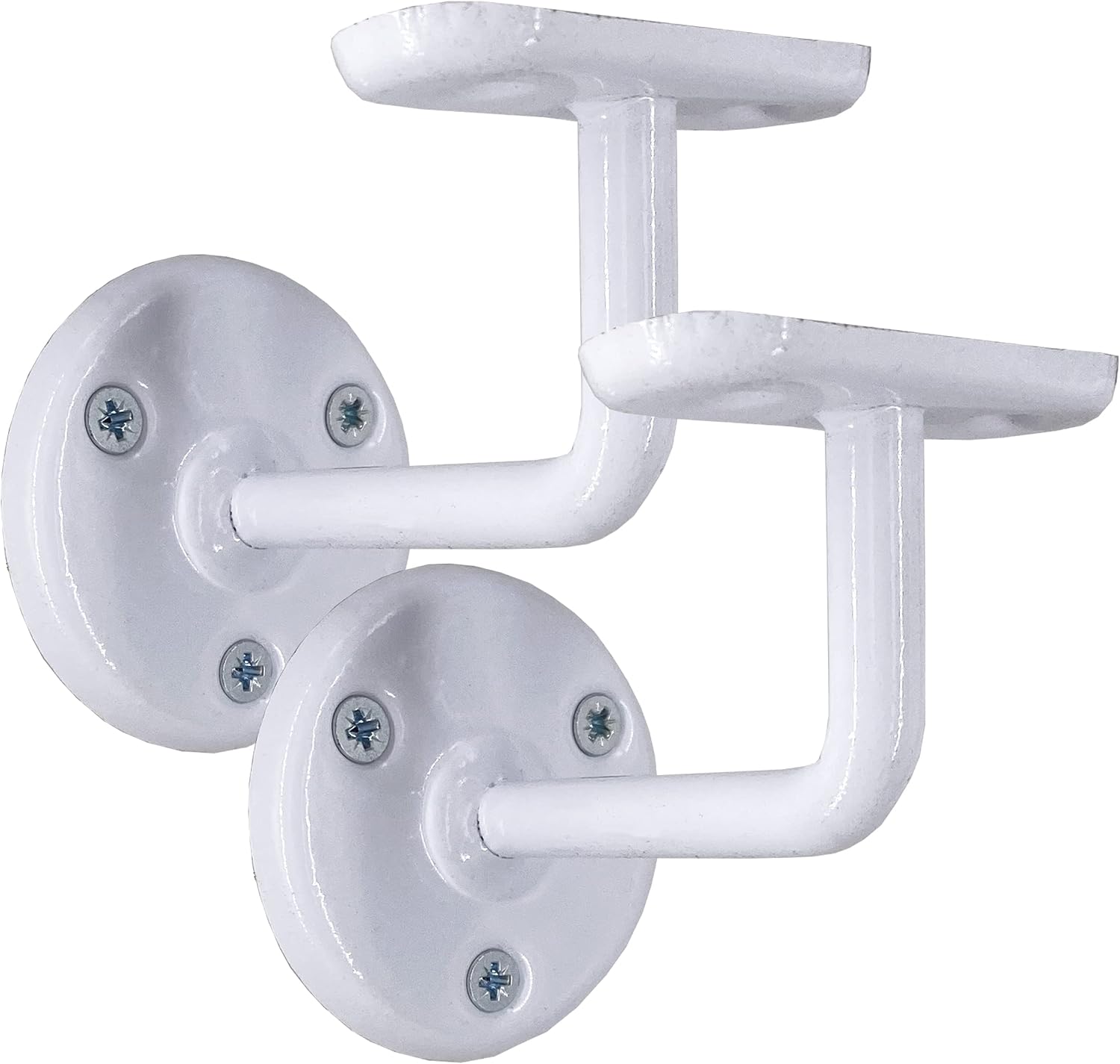 white heavy duty banister bracket