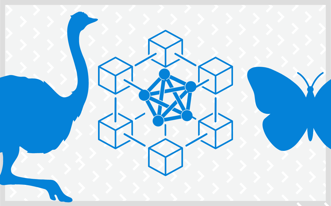 a blue and white image meant to show a bridge from the NOSTR logo to the Soapbox/Fediverse log to the Bluesky log a blue and white image meant to show a bridge from the NOSTR logo to the Soapbox/Fediverse log to the Bluesky log