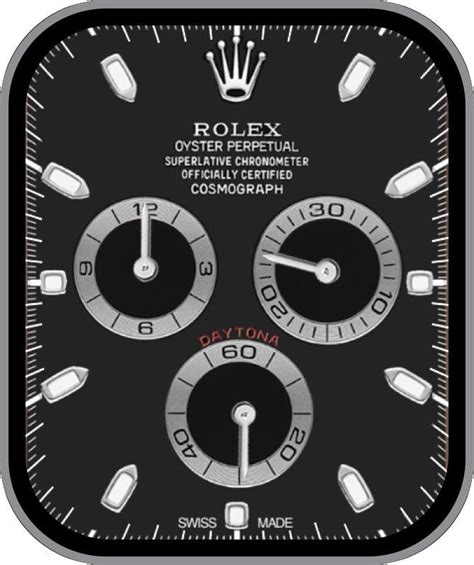 A clock face for an Apple watch branded with Rolex